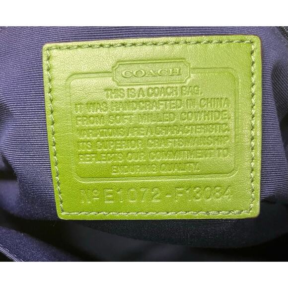 Y2K Coach F13084 Hamptons Braided Pebble Leather Satchel & Wristlet - Picture 15 of 16